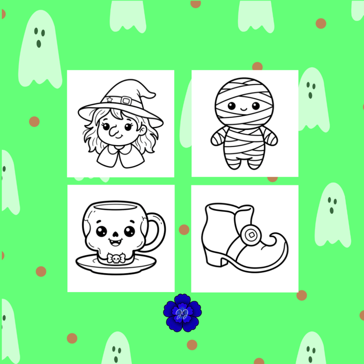 Costume & Monstre : Coloriage cozy et apaisant
