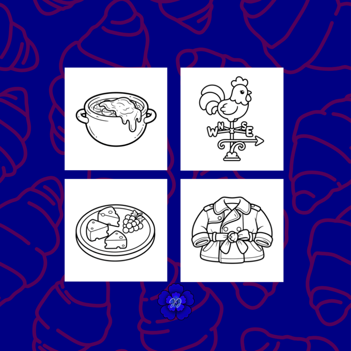 France & Tradition : Coloriage cozy et apaisant