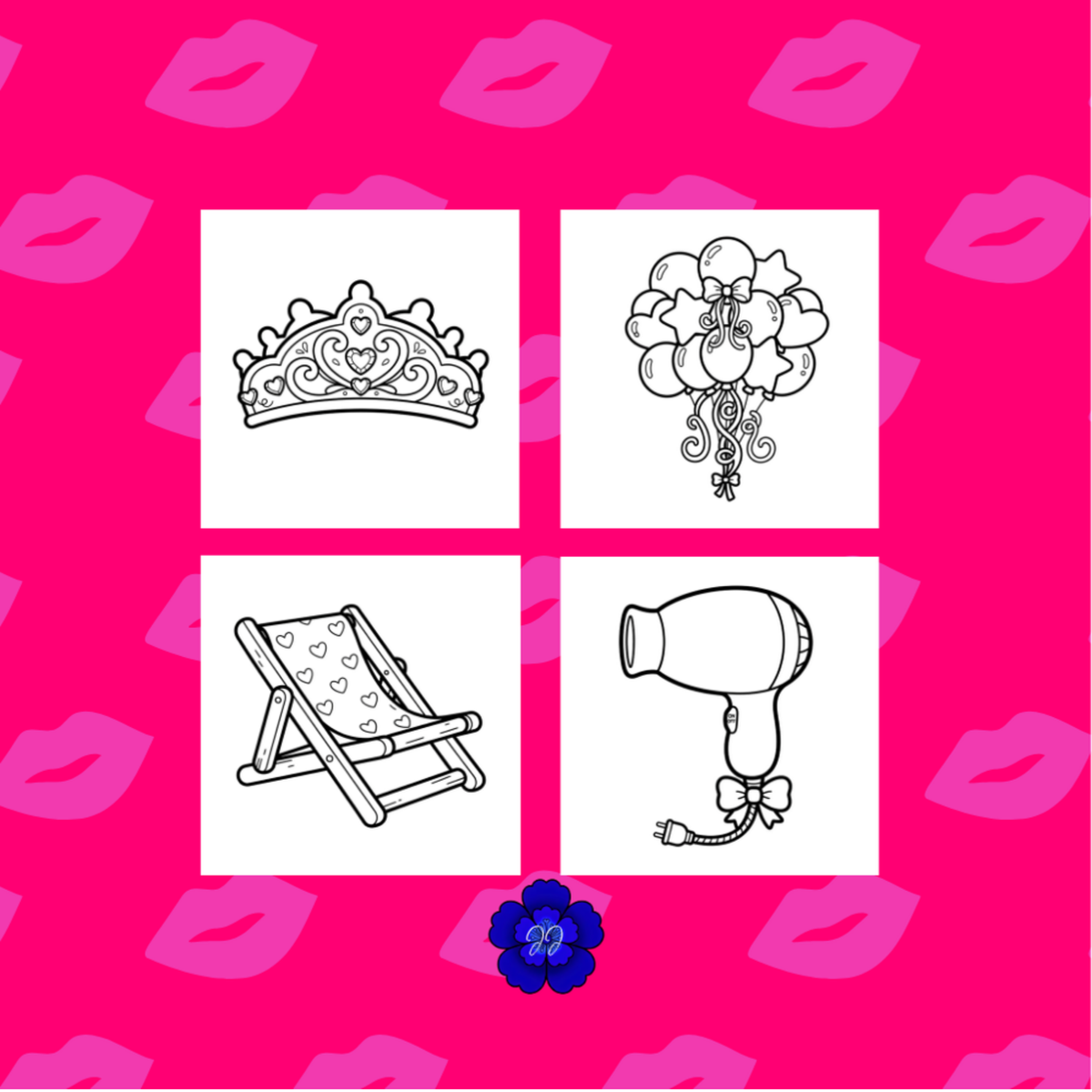 Poupée & Glossy : Coloriage cozy et apaisant