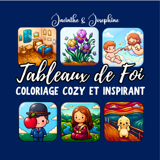 Tableaux de foi : Coloriage cozy et inspirant