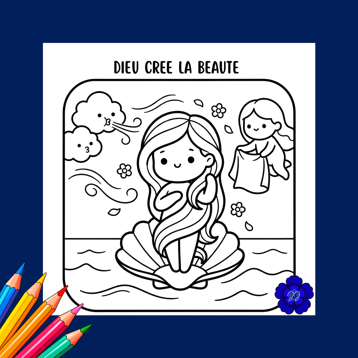 Tableaux de foi : Coloriage cozy et inspirant