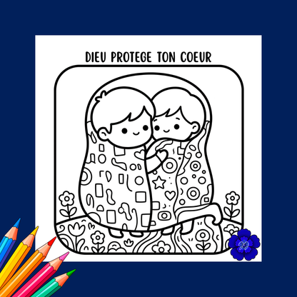 Tableaux de foi : Coloriage cozy et inspirant