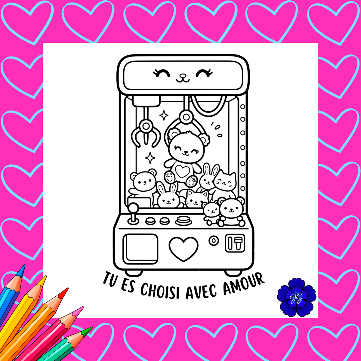 Amour Eternel : Coloriage cozy et inspirant