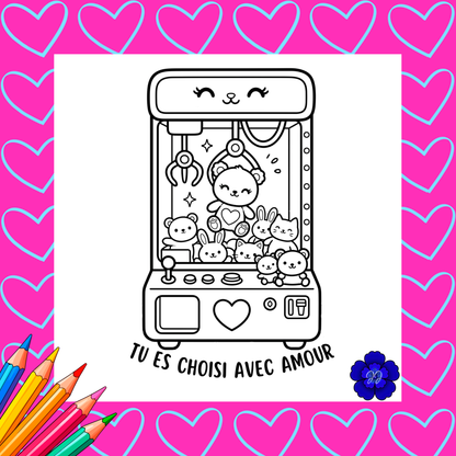 Amour Eternel : Coloriage cozy et inspirant