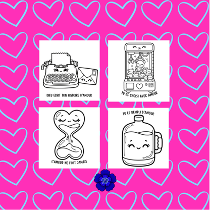 Amour Eternel : Coloriage cozy et inspirant