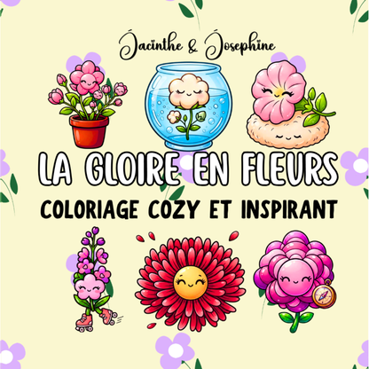La Gloire en Fleurs : Coloriage cozy et inspirant