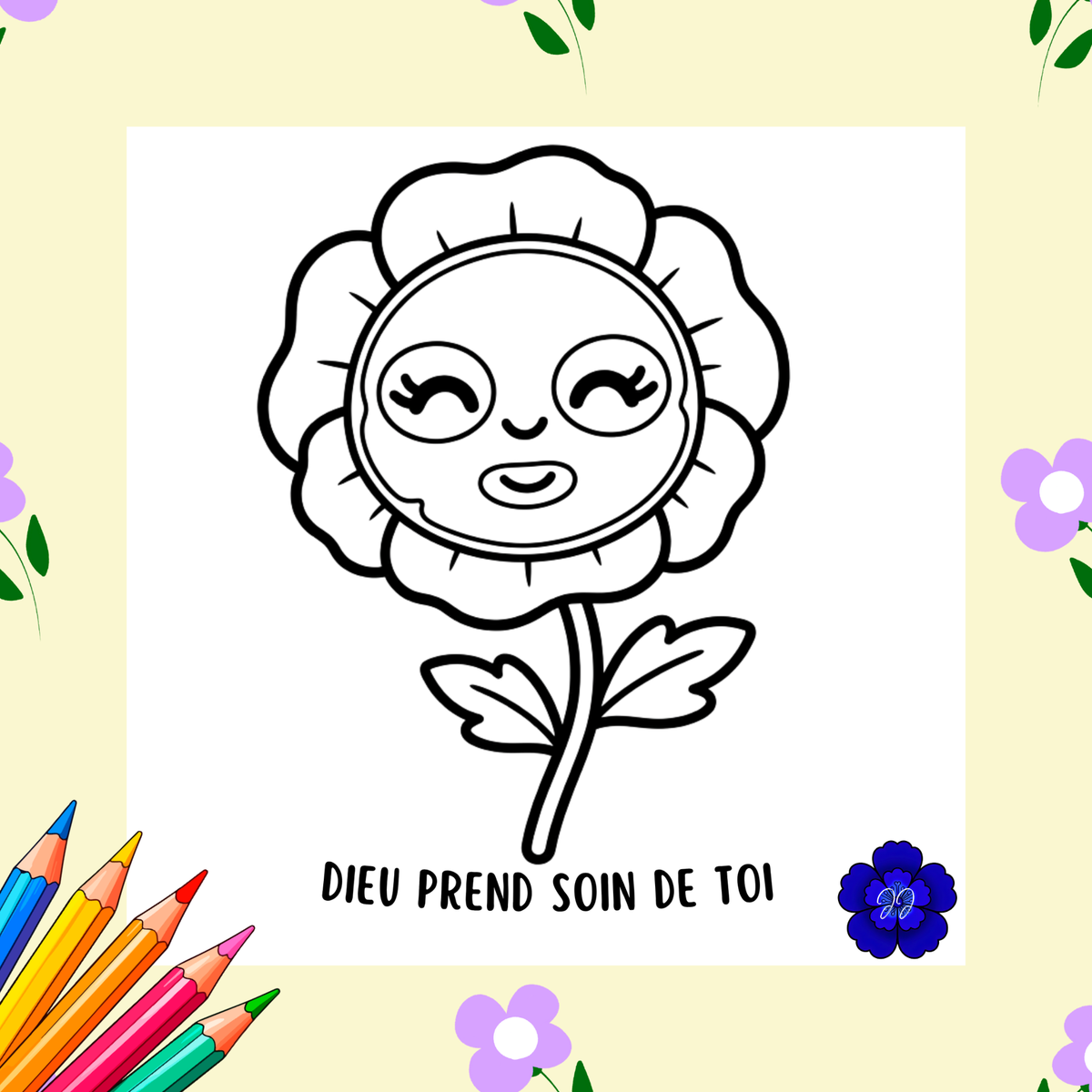 La Gloire en Fleurs : Coloriage cozy et inspirant