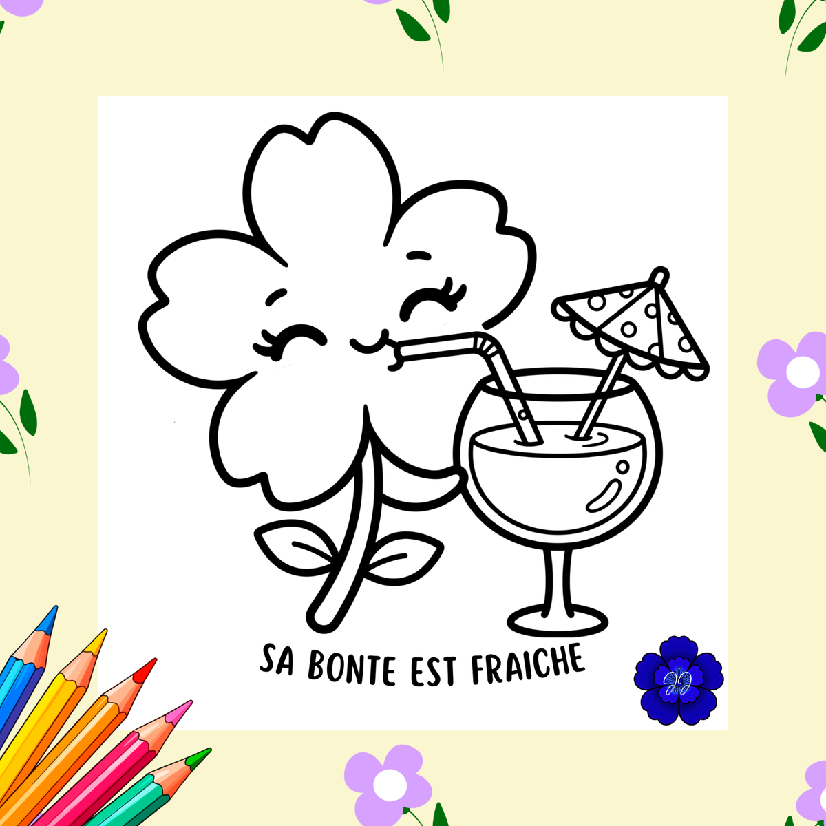 La Gloire en Fleurs : Coloriage cozy et inspirant