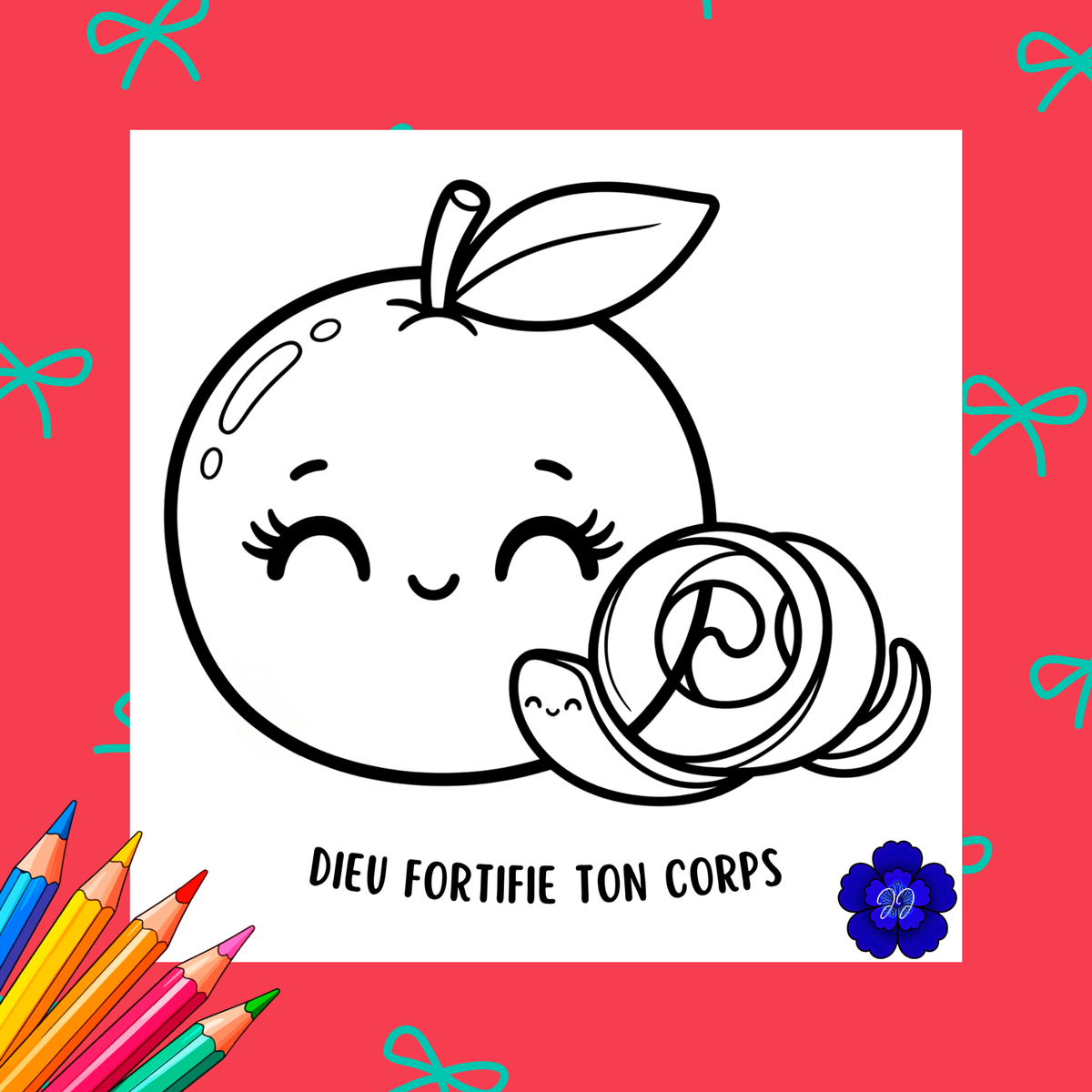 Fruits de l'Esprit : Coloriage cozy et inspirant