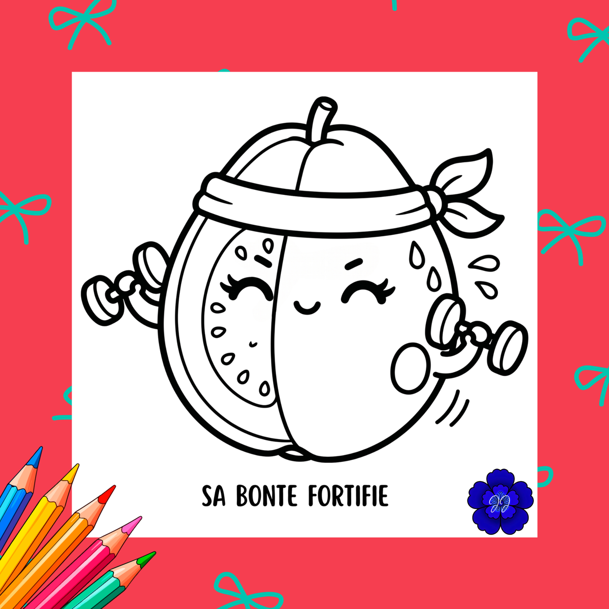 Fruits de l'Esprit : Coloriage cozy et inspirant