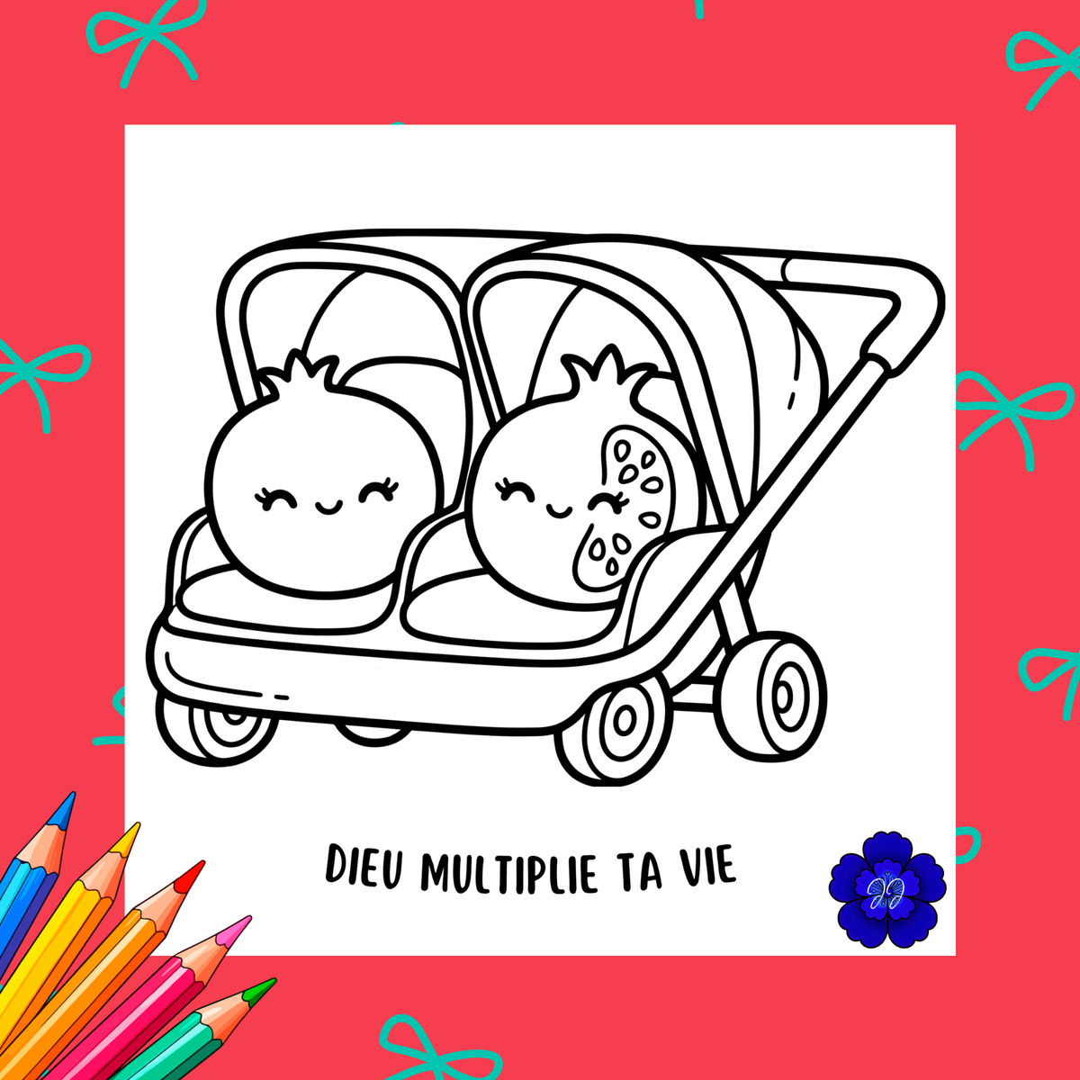Fruits de l'Esprit : Coloriage cozy et inspirant