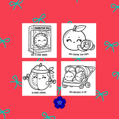 Fruits de l'Esprit : Coloriage cozy et inspirant