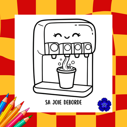 Plaisirs Gourmands : Coloriage cozy et inspirant