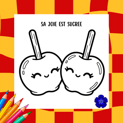 Plaisirs Gourmands : Coloriage cozy et inspirant
