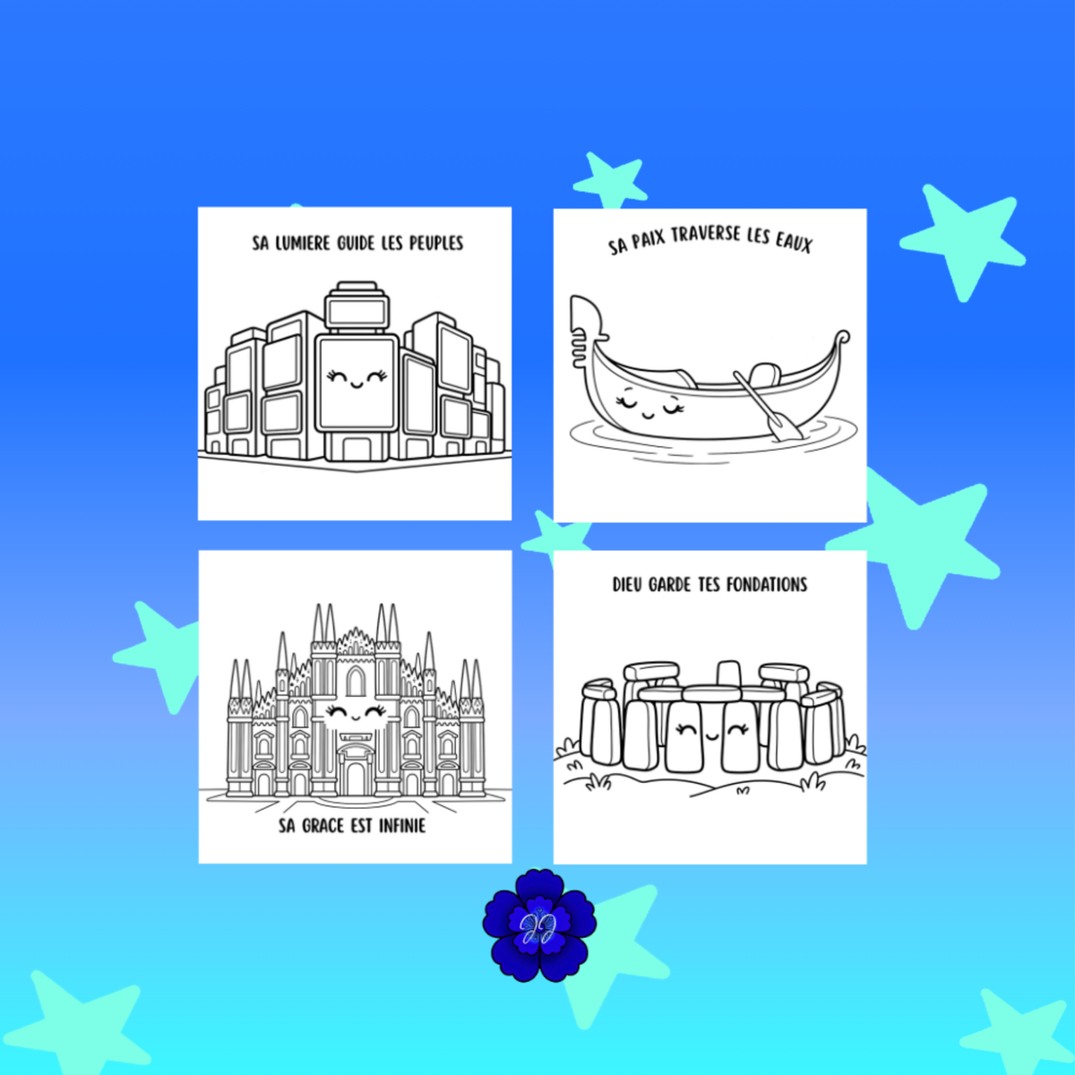 Merveilles Divines : Coloriage cozy et inspirant