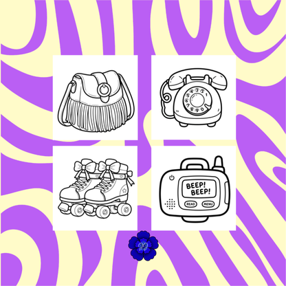 Retro & Souvenir : Coloriage cozy et apaisant