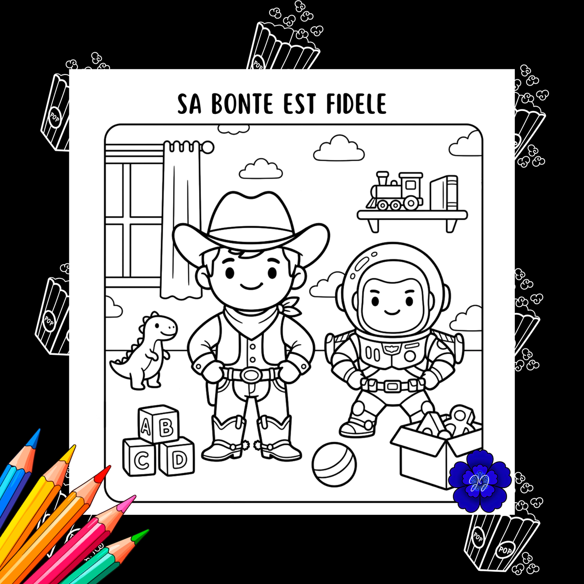 Filmographie Eternelle : Coloriage cozy et inspirant
