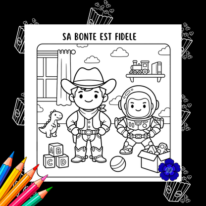 Filmographie Eternelle : Coloriage cozy et inspirant