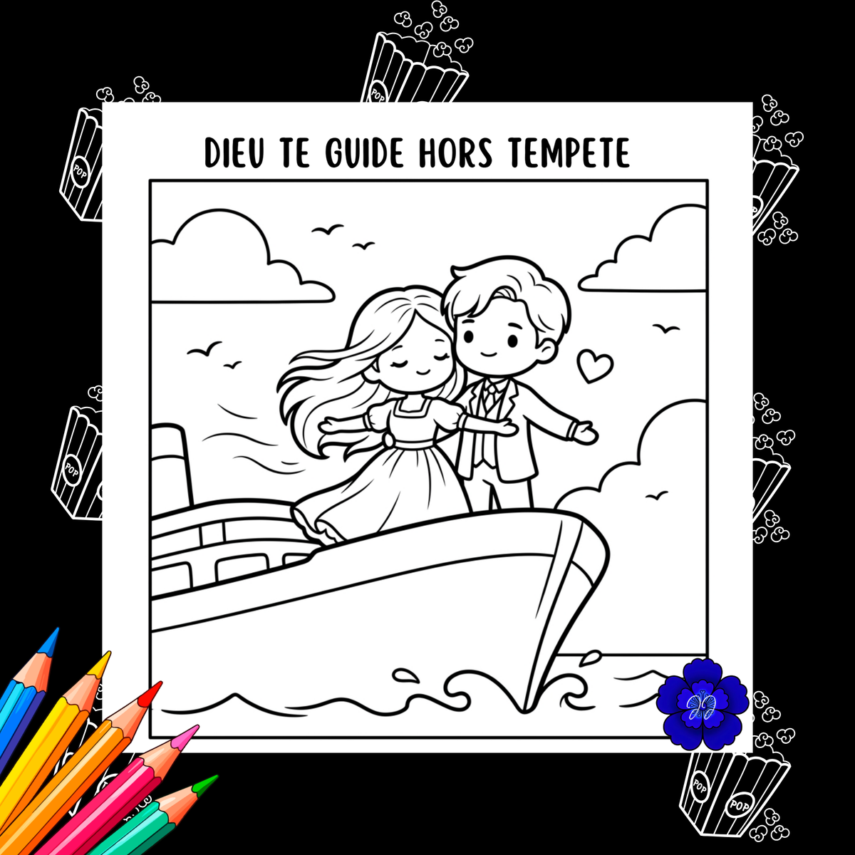 Filmographie Eternelle : Coloriage cozy et inspirant
