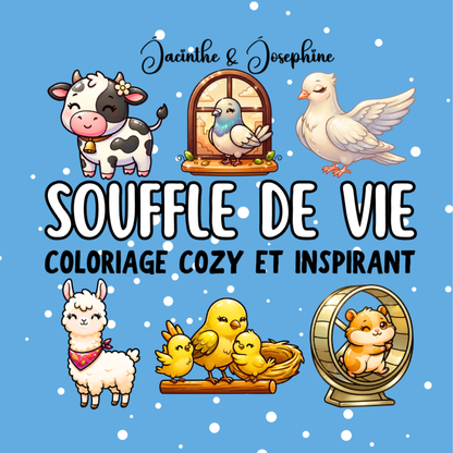 Souffle de vie : Coloriage cozy et inspirant
