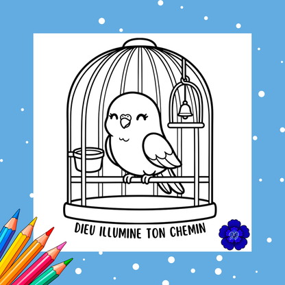 Souffle de vie : Coloriage cozy et inspirant