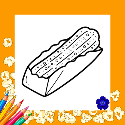 Snack & Bibine : Coloriage cozy et apaisant