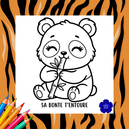 Safari de l'Eden : Coloriage cozy et inspirant
