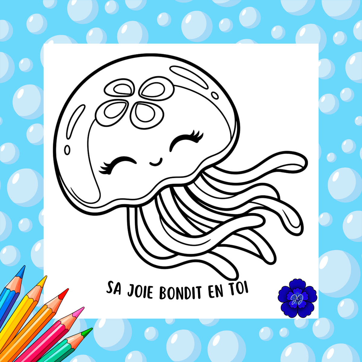 Océan de Foi : Coloriage cozy et inspirant