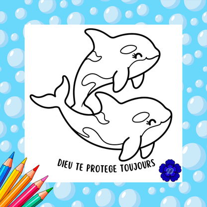 Océan de Foi : Coloriage cozy et inspirant