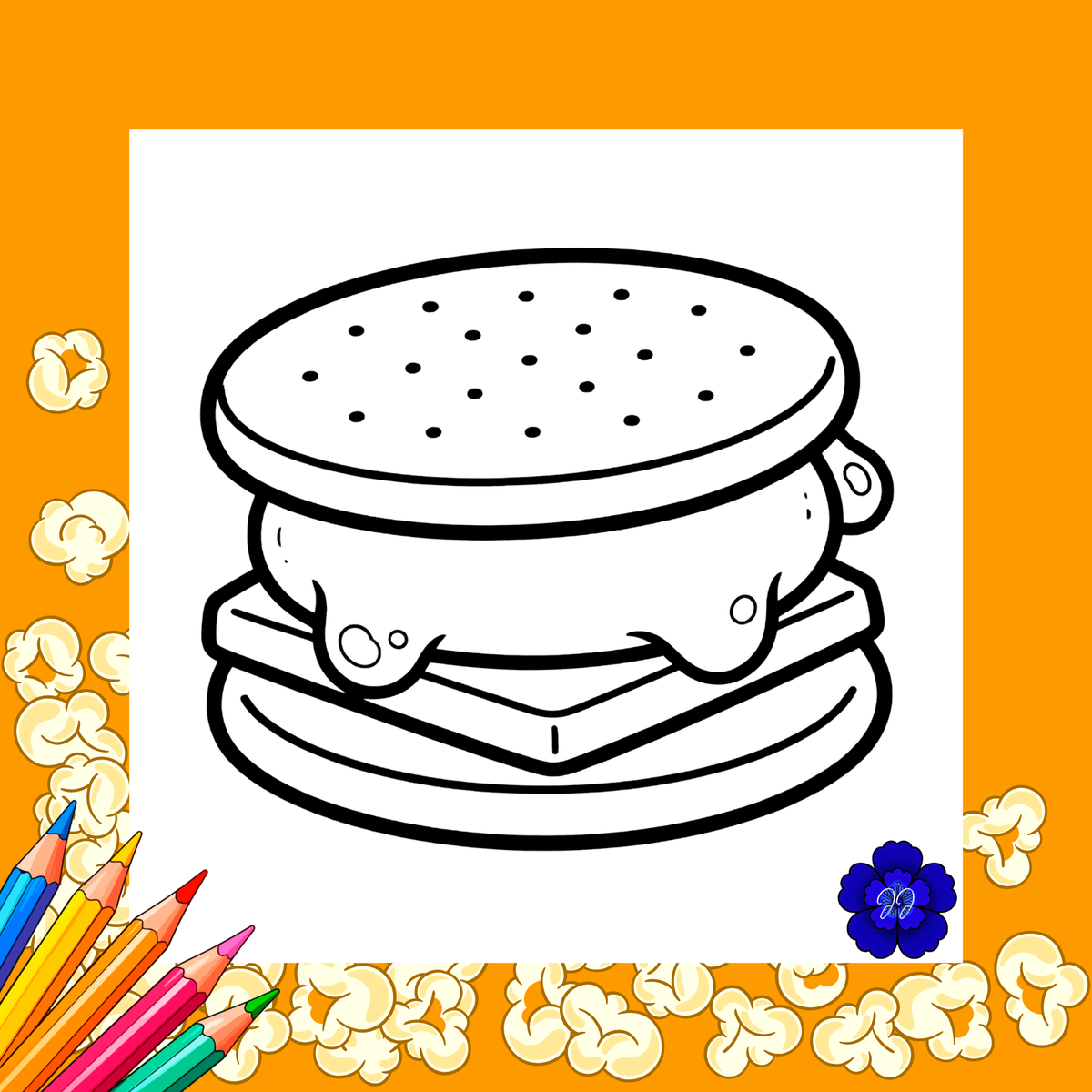 Snack & Bibine : Coloriage cozy et apaisant