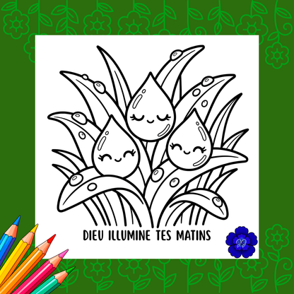 Jardin de l'Eternel : Coloriage cozy et inspirant