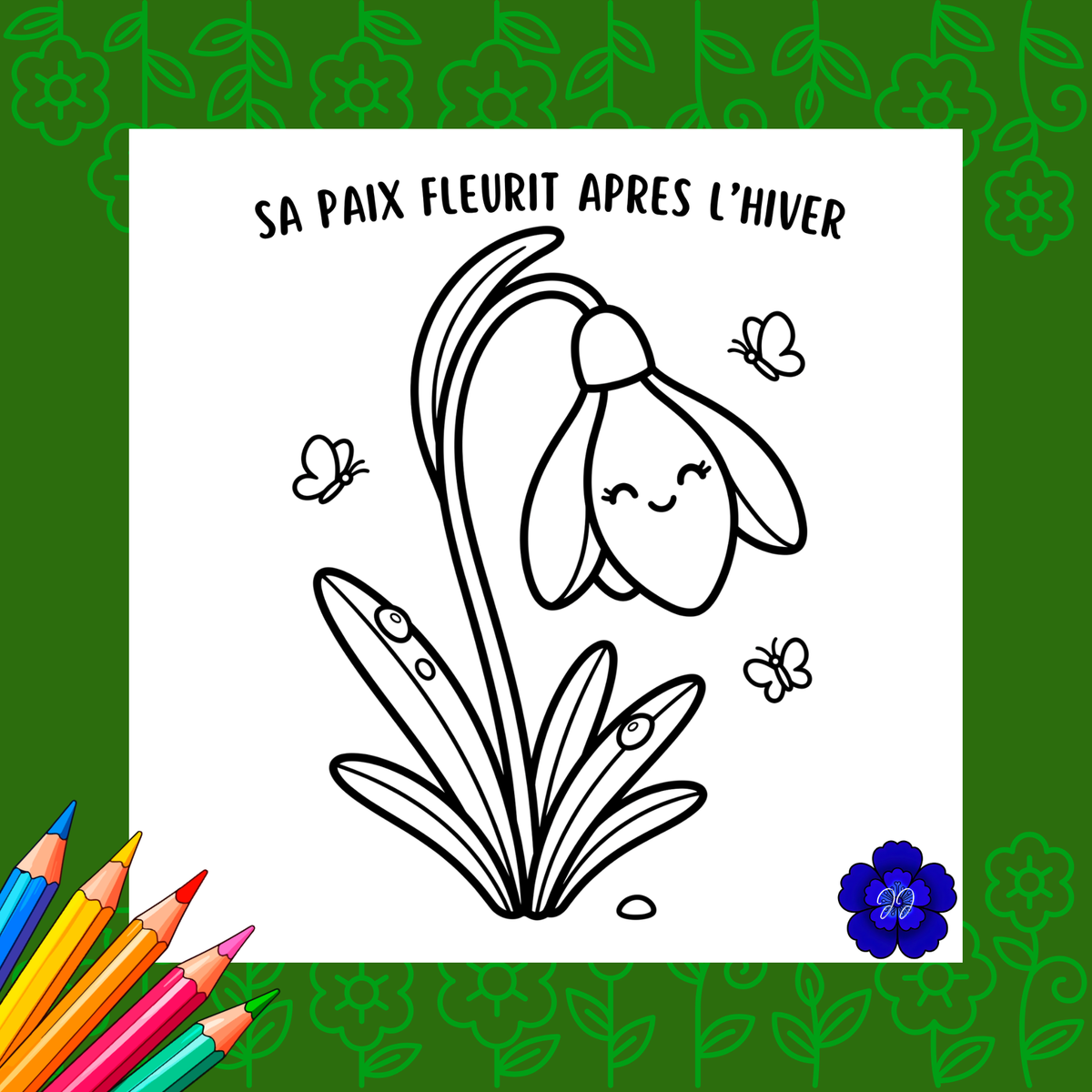 Jardin de l'Eternel : Coloriage cozy et inspirant