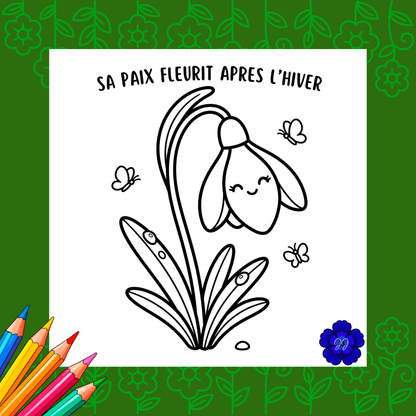 Jardin de l'Eternel : Coloriage cozy et inspirant