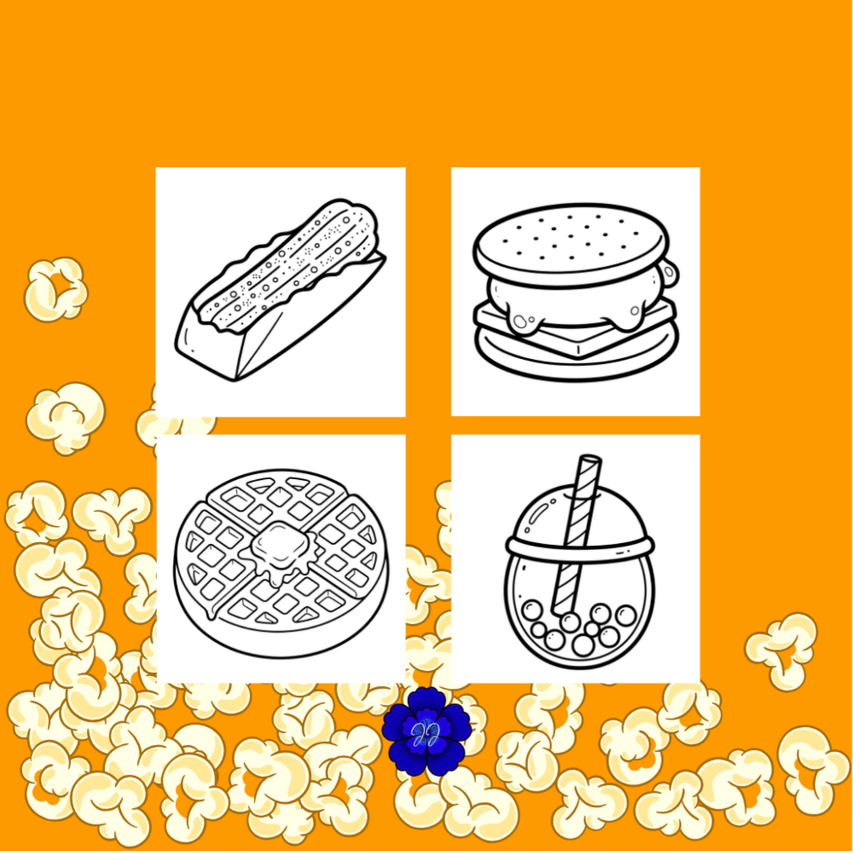 Snack & Bibine : Coloriage cozy et apaisant