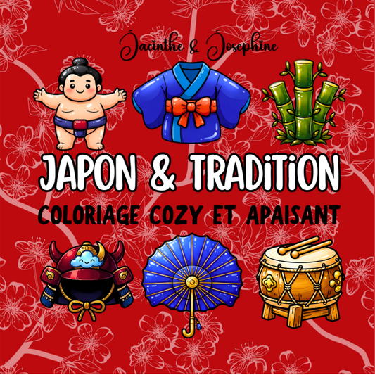 Japon & Tradition : Coloriage cozy et apaisant