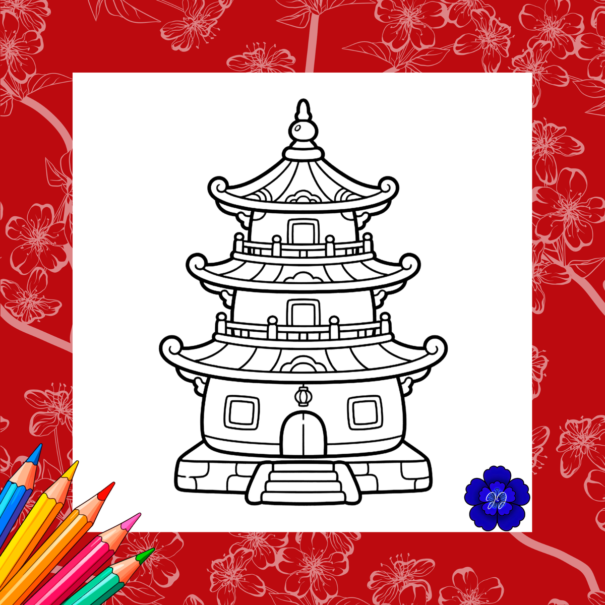 Japon & Tradition : Coloriage cozy et apaisant