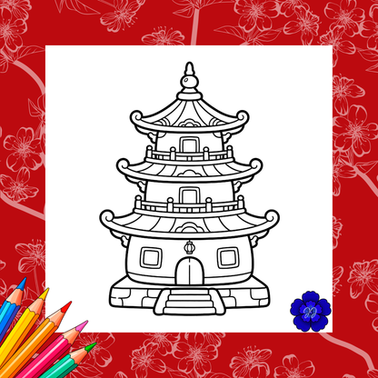 Japon & Tradition : Coloriage cozy et apaisant