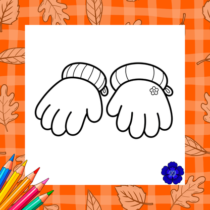 Automne & Pantoufle : Coloriage cozy et apaisant