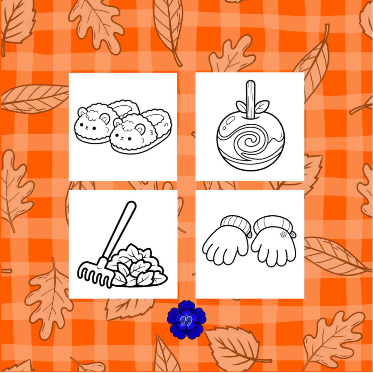 Automne & Pantoufle : Coloriage cozy et apaisant