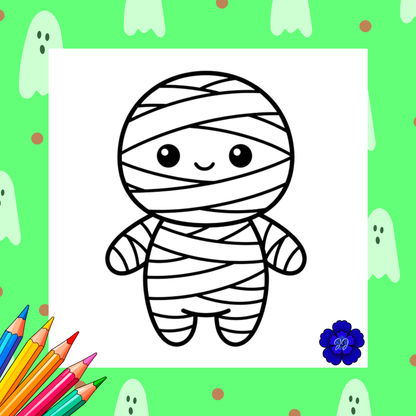 Costume & Monstre : Coloriage cozy et apaisant