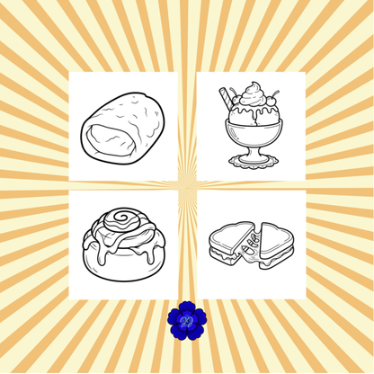 Snack & Soda : Coloriage cozy et apaisant