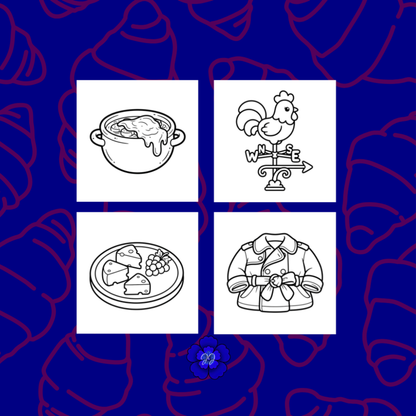 France & Tradition : Coloriage cozy et apaisant