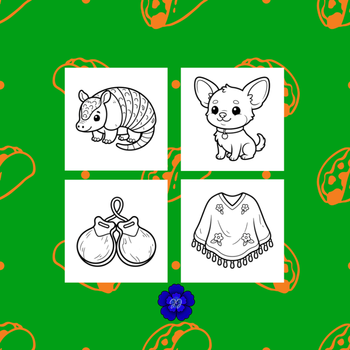 Mexique & Tradition : Coloriage cozy et apaisant