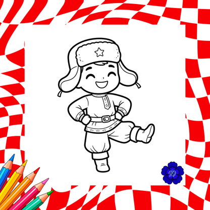 Russie & Tradition : Coloriage cozy et apaisant
