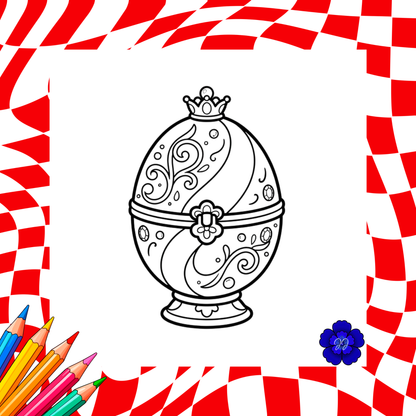 Russie & Tradition : Coloriage cozy et apaisant